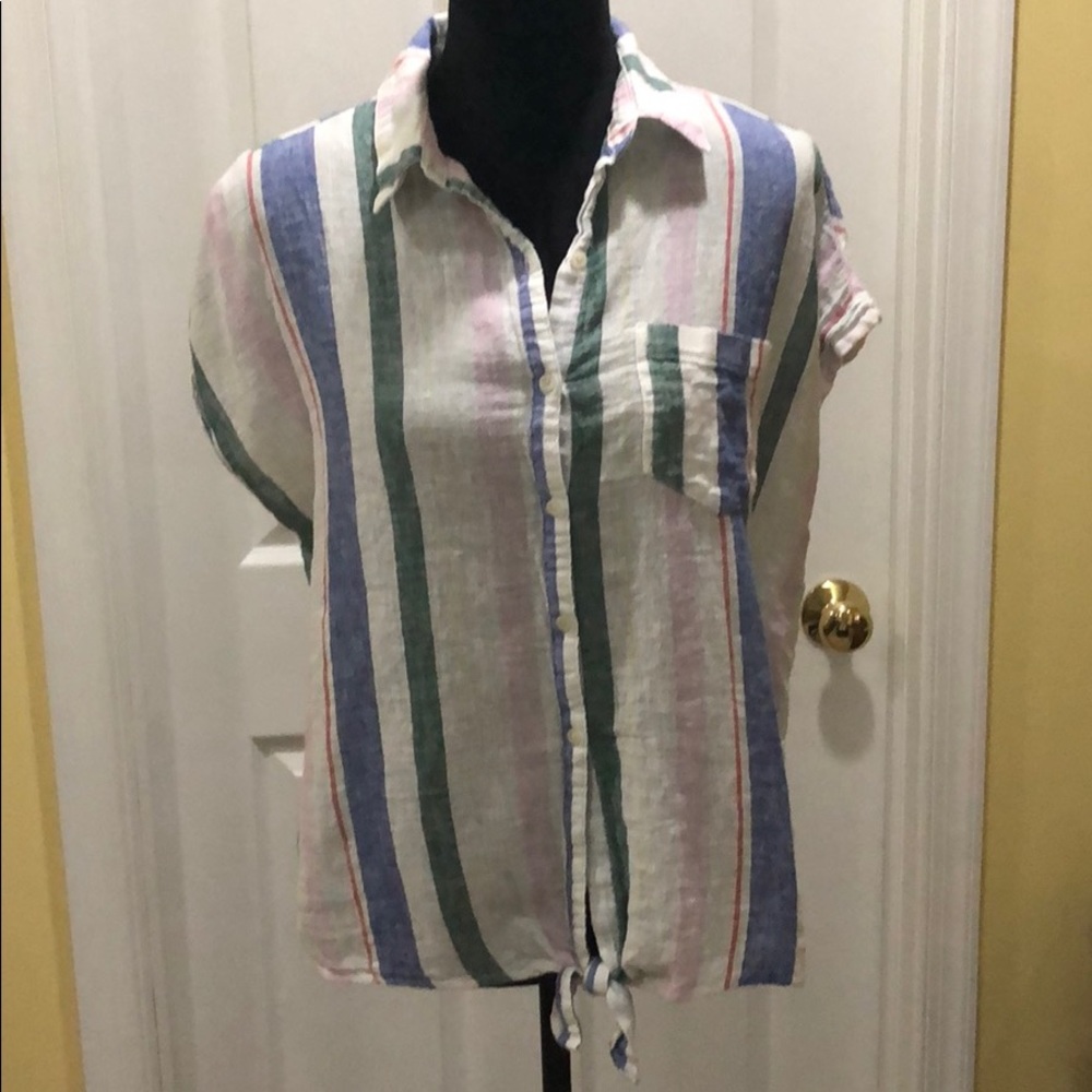 Tie front top.